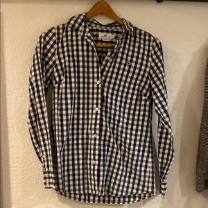 Vineyard vines Navy and White Checkered Shirt